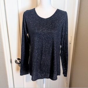 Sonoma Women's Sparkling Dark Blue Long Sleeve Tee